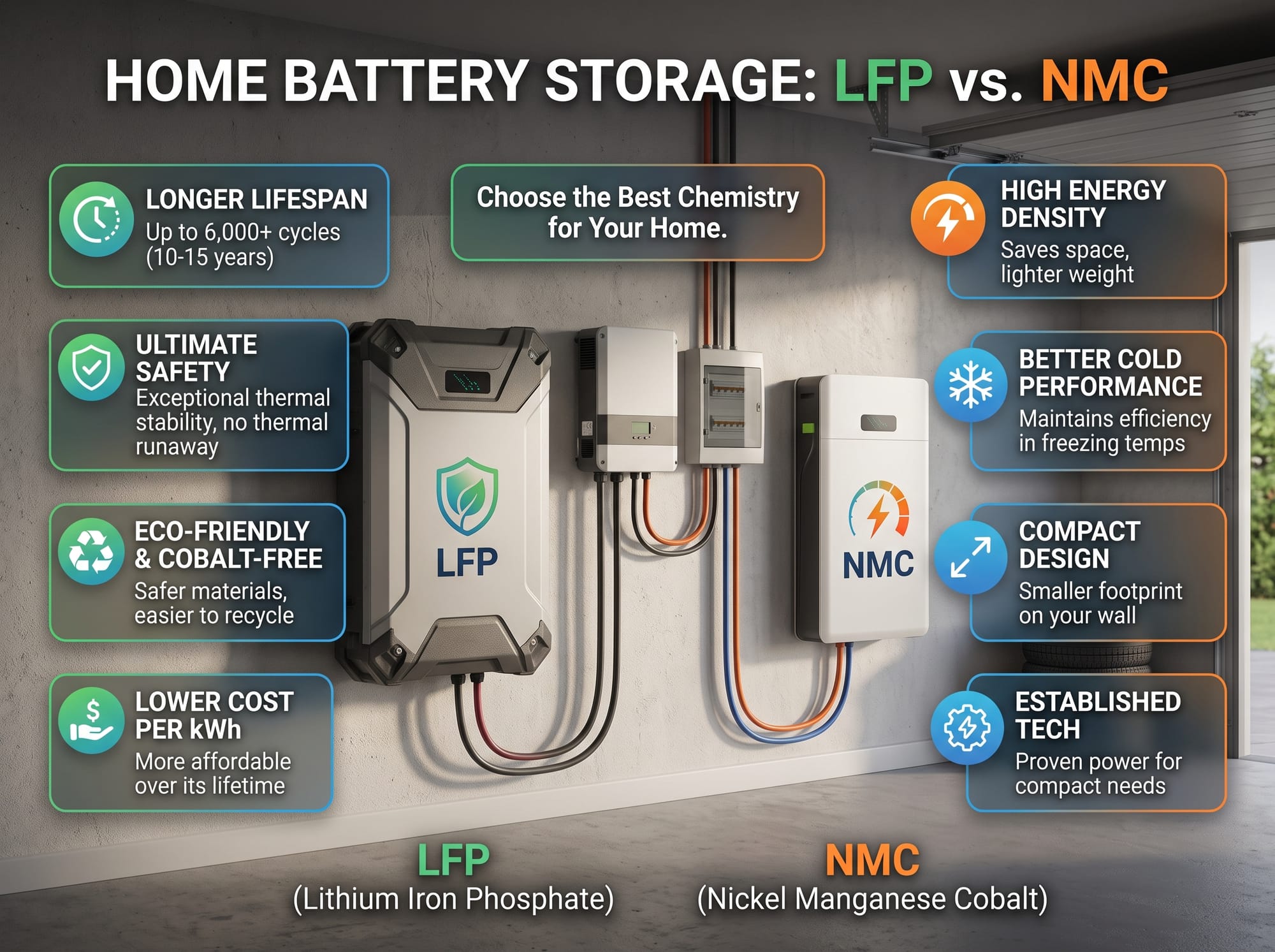LFP vs NMC Batteries: Which Is Better for Homes and EVs?