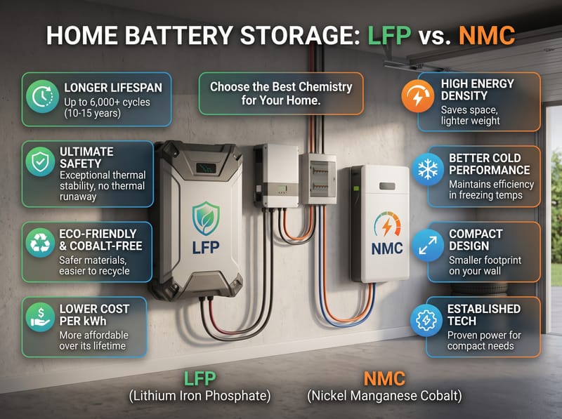 LFP vs NMC Batteries: Which Is Better for Homes and EVs?
